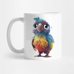 Parrot Cute Adorable Humorous Illustration Mug